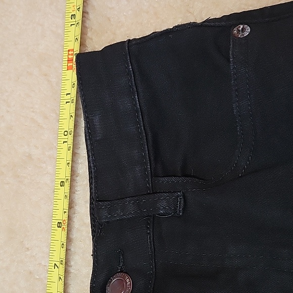 PrettyLittleThing Black Ripped 5 Pocket Skinny Jeans US 2 - Picture 13 of 16